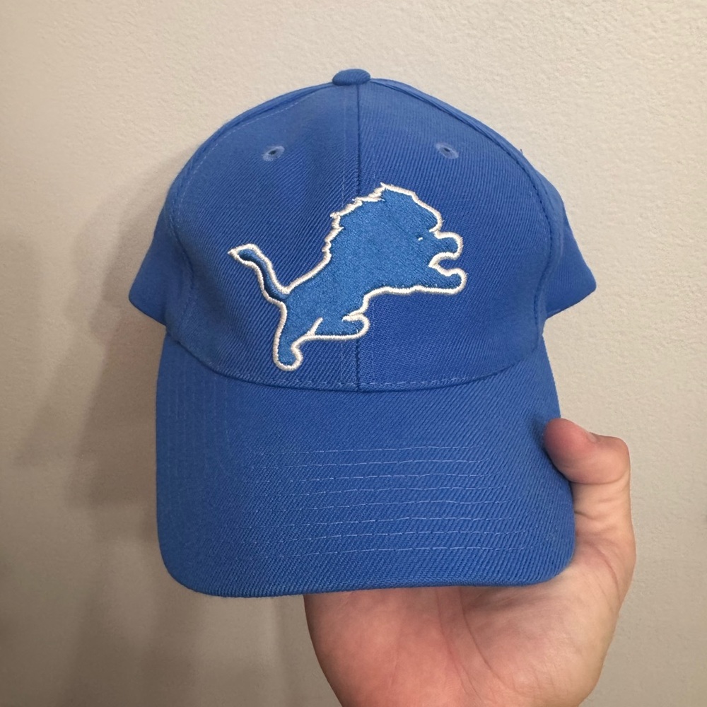 Vintage Sports Specialties Detroit Lions Snapback Hat NFL Football Blue Cap